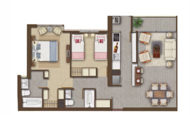 Arriendo Depto. 2D/2B + 2E y Bod - Macul