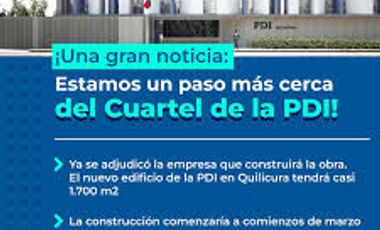 VENTA CASA QUILICURA A METROS FUTURO EDIFICIO PDI