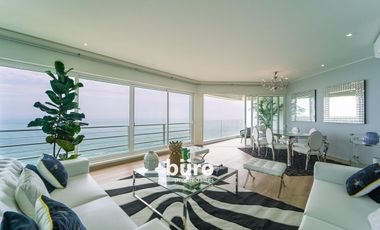 EXCLUSIVO DEPARTAMENTO AMOBLADO CON VISTA AL MAR EN ALQUILER EN MIRAFLORES