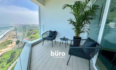 EXCLUSIVO DEPARTAMENTO AMOBLADO CON VISTA AL MAR EN ALQUILER EN MIRAFLORES