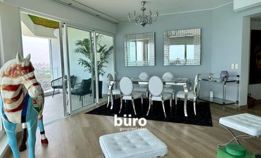 EXCLUSIVO DEPARTAMENTO AMOBLADO CON VISTA AL MAR EN ALQUILER EN MIRAFLORES