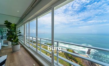 EXCLUSIVO DEPARTAMENTO AMOBLADO CON VISTA AL MAR EN ALQUILER EN MIRAFLORES