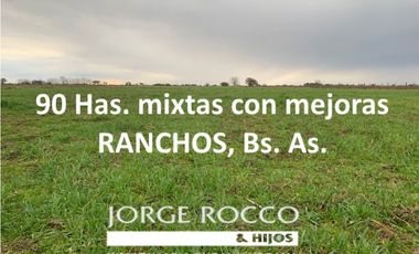 Campo en venta en Ranchos. 90 Has. mixto