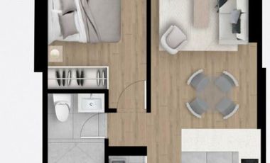 Departamento de estreno de un dormitorio en Barranco