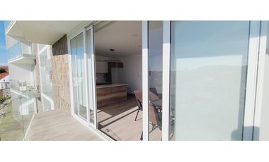 Renta dpto de 2 habitaciones Urb. PortoManta sector sur vía san Mateo.