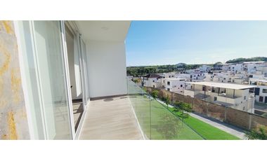 Renta dpto de 2 habitaciones Urb. PortoManta sector sur vía san Mateo.