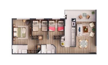 Departamento en Arriendo en Lago Bertrand 120 Quilpué