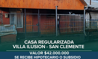 VENTA CASA SAN CLEMENTE REGULARIZADA