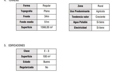 VENTA TERRENO - SITIO 1566MTS COLTAUCO CON CASA