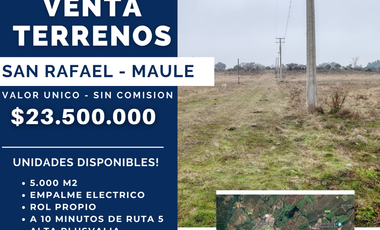 VENTA PARCELAS 5000M2 SIN COMISION