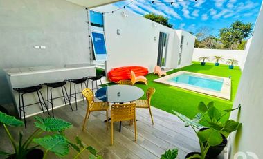 Casa de un piso en venta en Conkal, Yucatán.