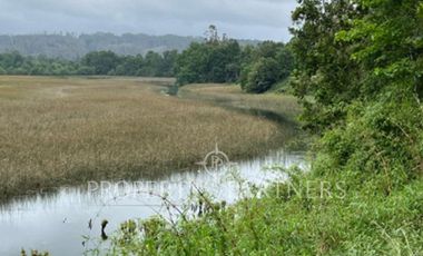 Terreno en venta con orilla al Estero Angachilla.