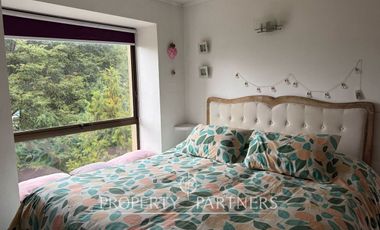 Departamento amoblado en Condominio Los Arrayanes, Teja Sur