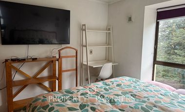 Departamento amoblado en Condominio Los Arrayanes, Teja Sur