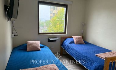 Departamento amoblado en Condominio Los Arrayanes, Teja Sur