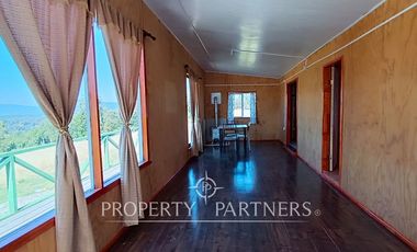 Parcela con cabaña en Panguipulli Los Tallos Altos