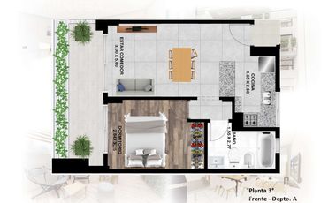 Departamento de dos ambientes en venta- Moron Sur