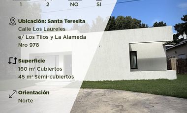 Calle Los Laureles e/ Los Tilos y La Alameda - Casa 4 ambientes en Santa Teresita