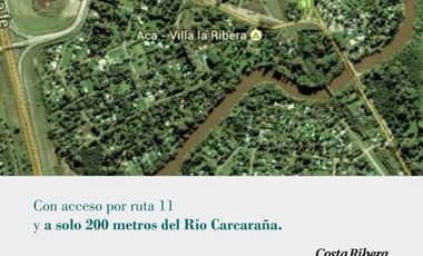 Lote Barrio Costa Ribera - Timbues -   desde 300 a 800 mt2.
