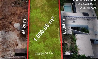 Terreno en venta Mérida Yucatán, Temozón Norte