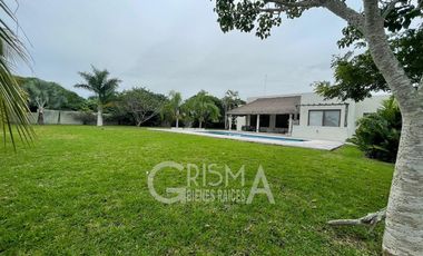 INCREÍBLE CASA EN VENTA EN FRACC. CAMPESTRE FRENTE AL RÍO EN SANTIAGO DE LA PEÑA, TUXPAN
