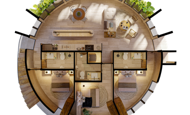 Penthouse (PH) en Venta Francional en Costera Condo en  Chicxulub Puerto