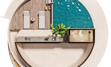 Penthouse (PH) en Venta Francional en Costera Condo en  Chicxulub Puerto