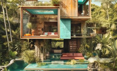 Magnifica Villa de 4 Recs. con Club de Playa en Tulum