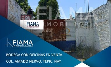 BODEGA CON OFICINA EN VENTA, COL. AMADO NERVO, TEPIC, NAY. (EN)