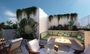 EN VENTA DEPARTAMENTO EN TULUM DE DOS HABITACIONES CON ALBERCA
