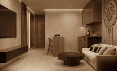 EN VENTA DEPARTAMENTO EN TULUM DE DOS HABITACIONES CON ALBERCA