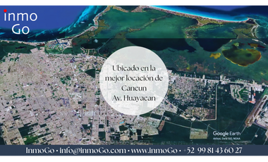 Renta Local Comercial Cancun Av Huayacan 205 m2 $500 m2