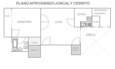 Departamento en alquiler - 1 Dormitorio 1 Baño - 50Mts2 - Recoleta