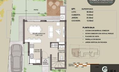 Dúplex en venta de 3 dormitorios c/ cochera en Ituzaingó Norte