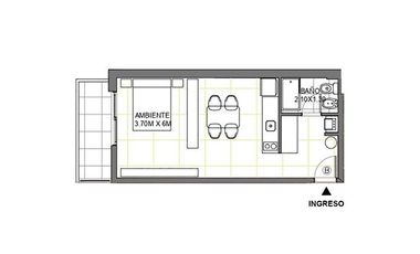 Monoambiente en venta de calidad prémium