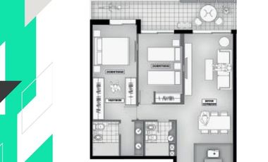Departamento en venta de 2 dormitorios en Dorrego 1409 - Centro