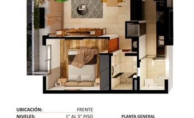 Departamento en venta de 1 dormitorio en La Plata
