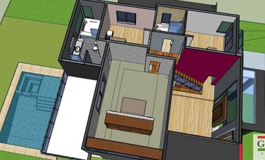 Venta Lagos de Canning B° Privado Casa de 3 dormitorios escritorio a terminar