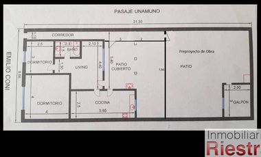 Casa en venta de 2 dormitorios en Barracas