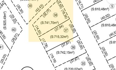 Venta Lote en Exclusivo Barrio Privado Brisas del Mar. 740 m2