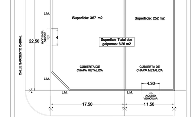 Galpón en venta sobre Av. Italia