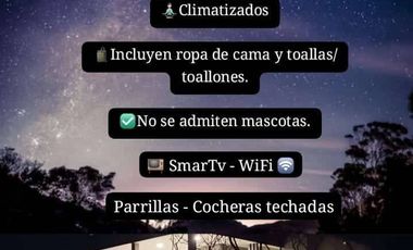 Departamento en alquiler temporario de 1 dormitorio c/ cochera en Villa Cura Brochero