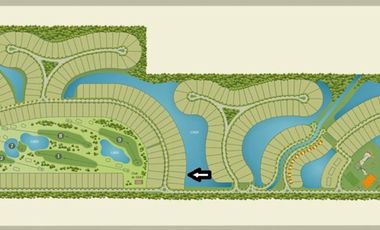 Club de Campo La Faustina, lote de 1200 m2 sobre el Lago.