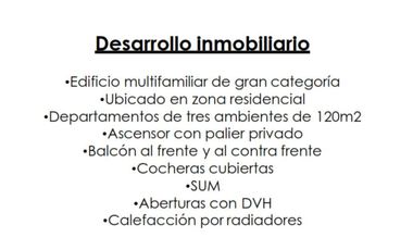 VENTA EN POZO // DEPTOS 3 AMB A ESTRENAR // 2 BALCONES Y 2 COCHERAS