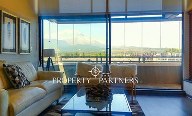 Departamento en excelente ubicación, con vista al volcán