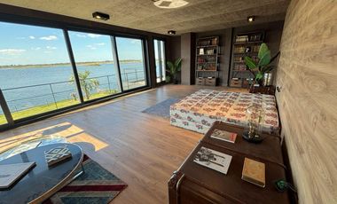 Casa 6 Amb a Estrenar en Venta, Lote Al Lago en Barrio Marinas. Puertos del Lago