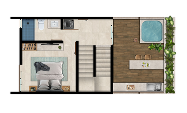 Townhouse en Venta en Telchac, Amaité, Yucatán (Mod. A)