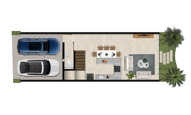 Townhouse en Venta en Telchac, Amaité, Yucatán (Mod. A)