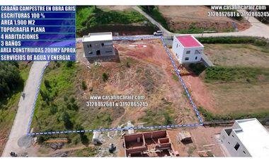 finquita campestre en obra gris en condominio en marinilla 395millones