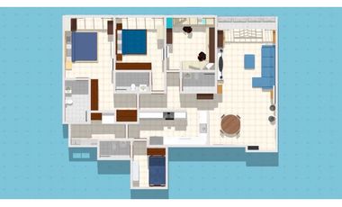 COSTA DEL ESTE / PH ASIA / 3 HABITAC / 135m2 / 2 PARKING / CON BALCÓN